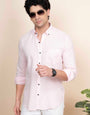 Max Pink Pure Linen Solid