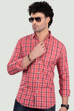 Miron Pink Cotton Checks