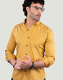 Liam Yellow Cotton Printed