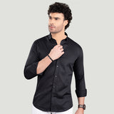 Gavriil Black Cotton Print