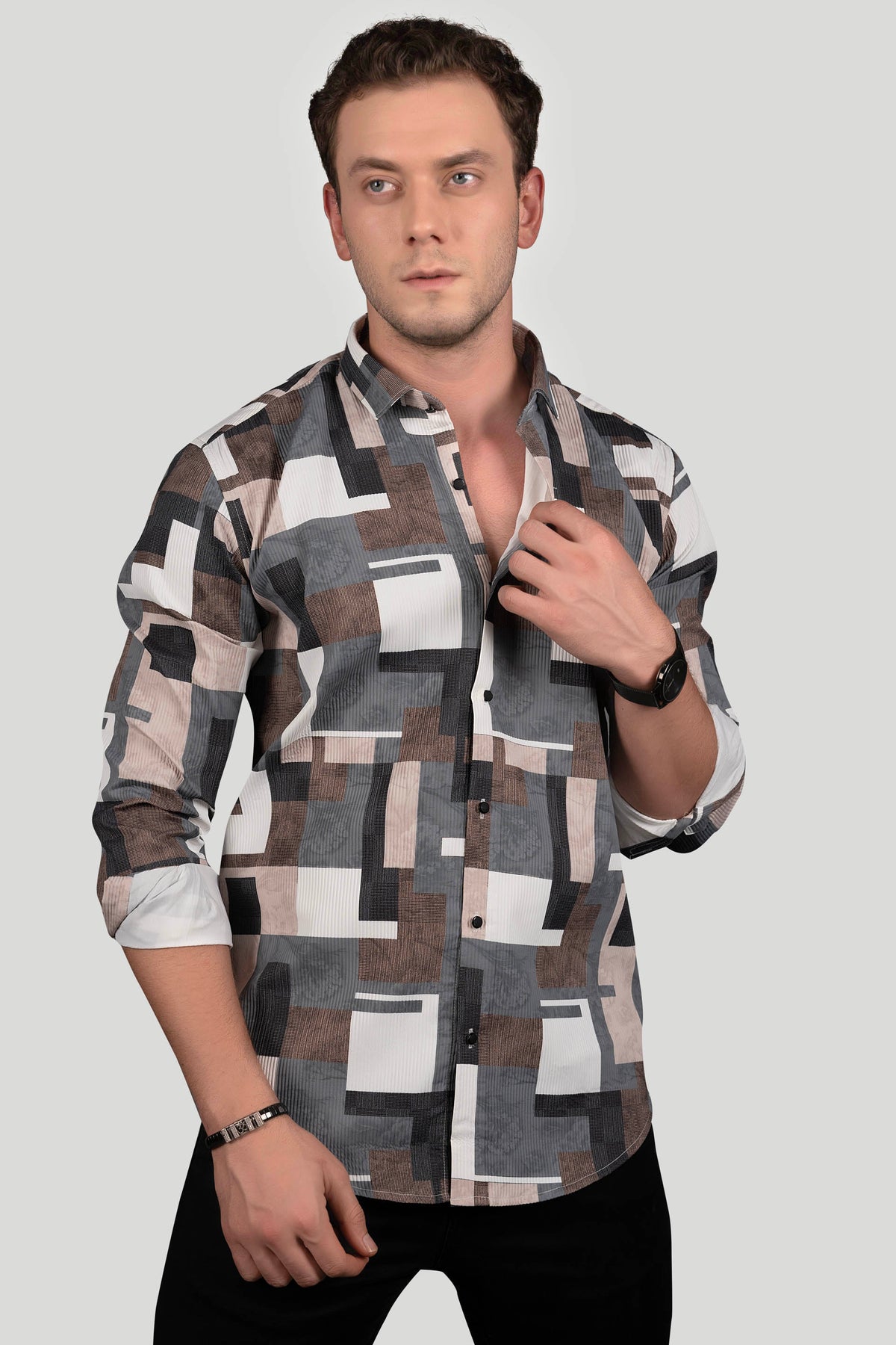 EMORY BROWN GEOMETRIC PRINT