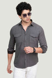 double-pocket-lucas-grey-solid-shirt