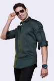 emerald-green-solid-trim-party-wear-shirt