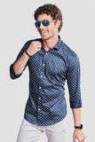 eduardo-navy-blue-printed-shirt