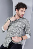 elegant-aurelio-green-stripe-printed-shirt