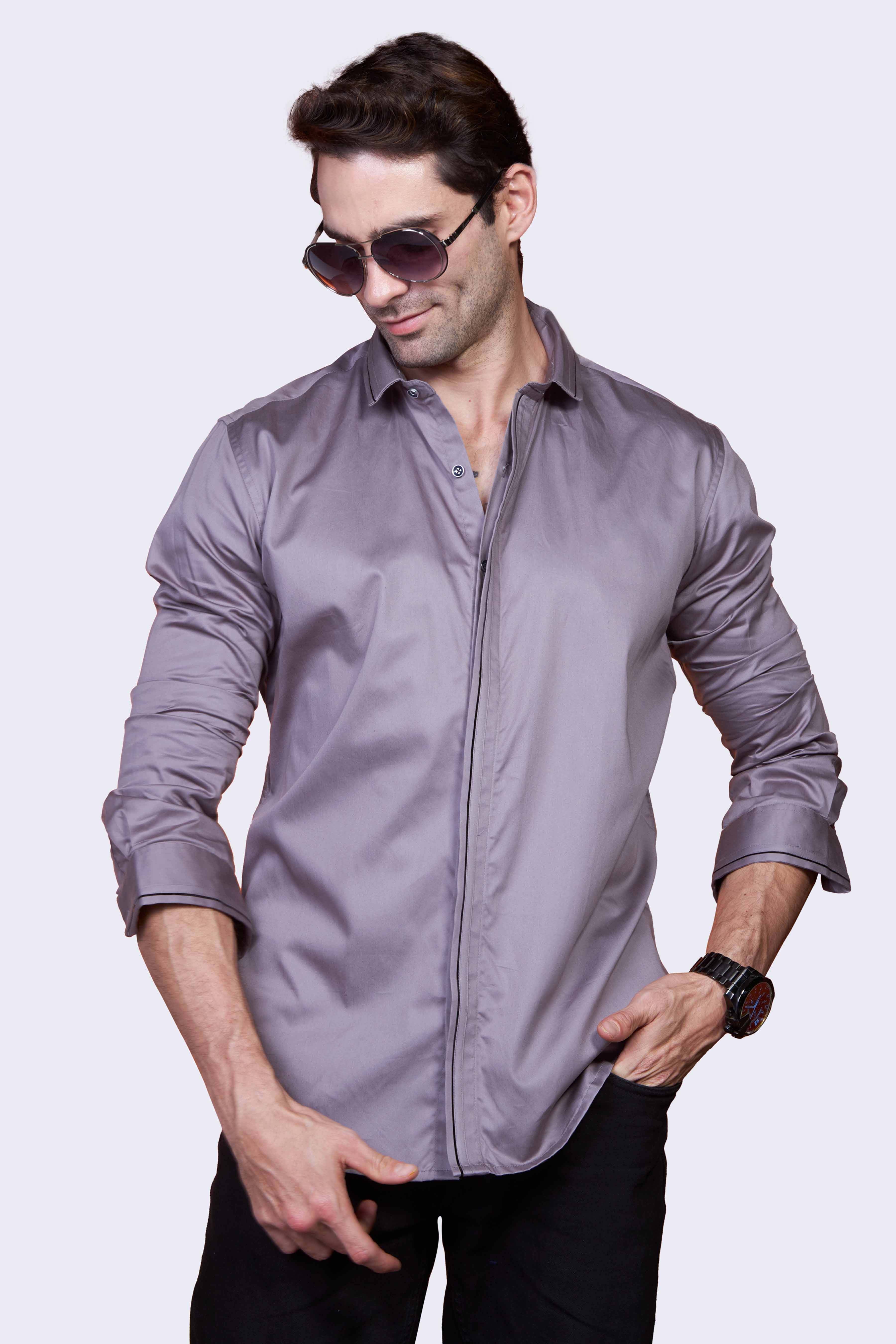 elegant-charcoal-silver-foiled-party-wear-shirt