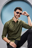 elegant-caspar-green-geometric-printed-shirt