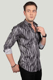 elegant-kolson-grey-abstract-printed-shirt