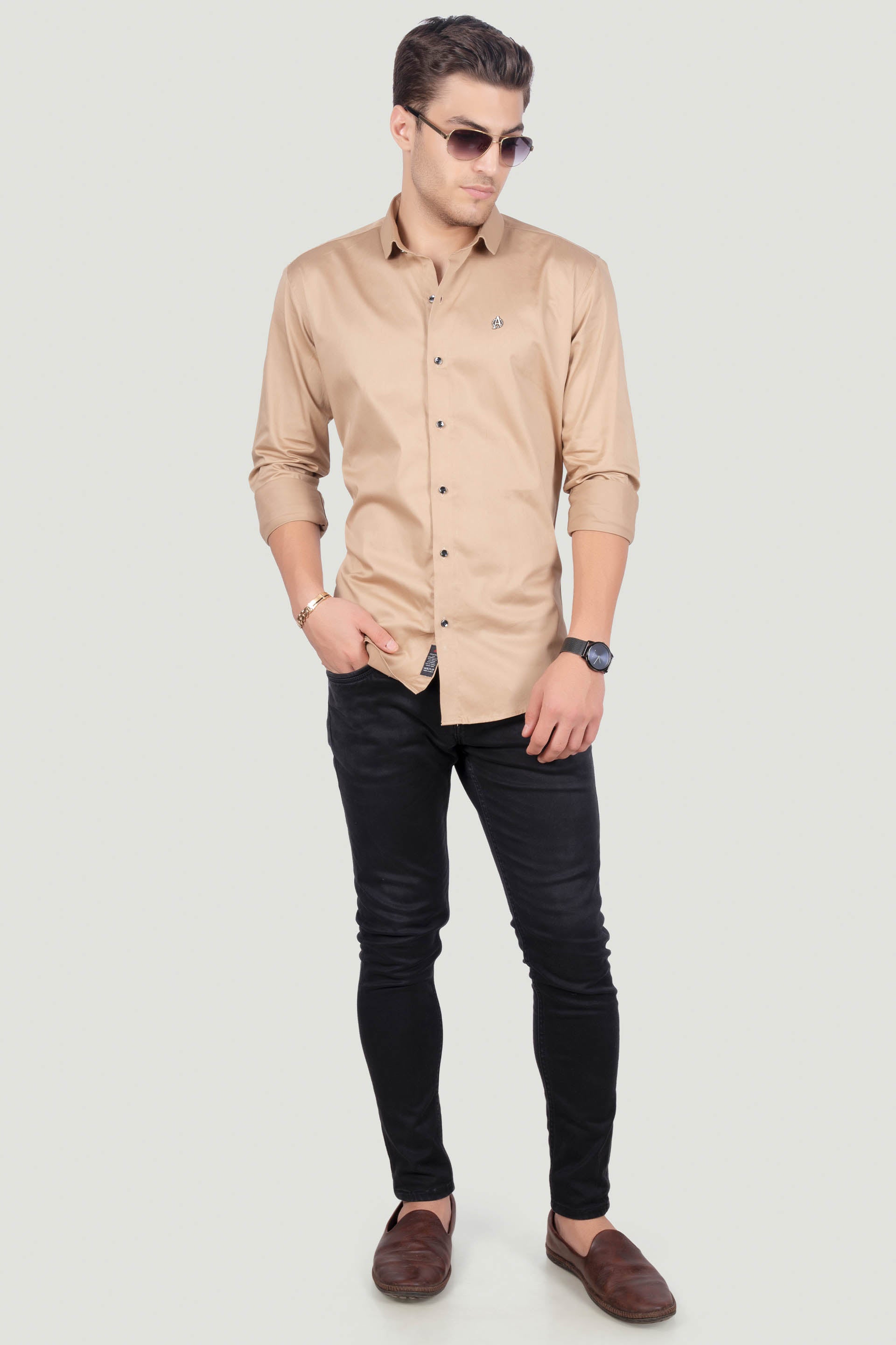 elegant-nicholas-beige-solid-shirt