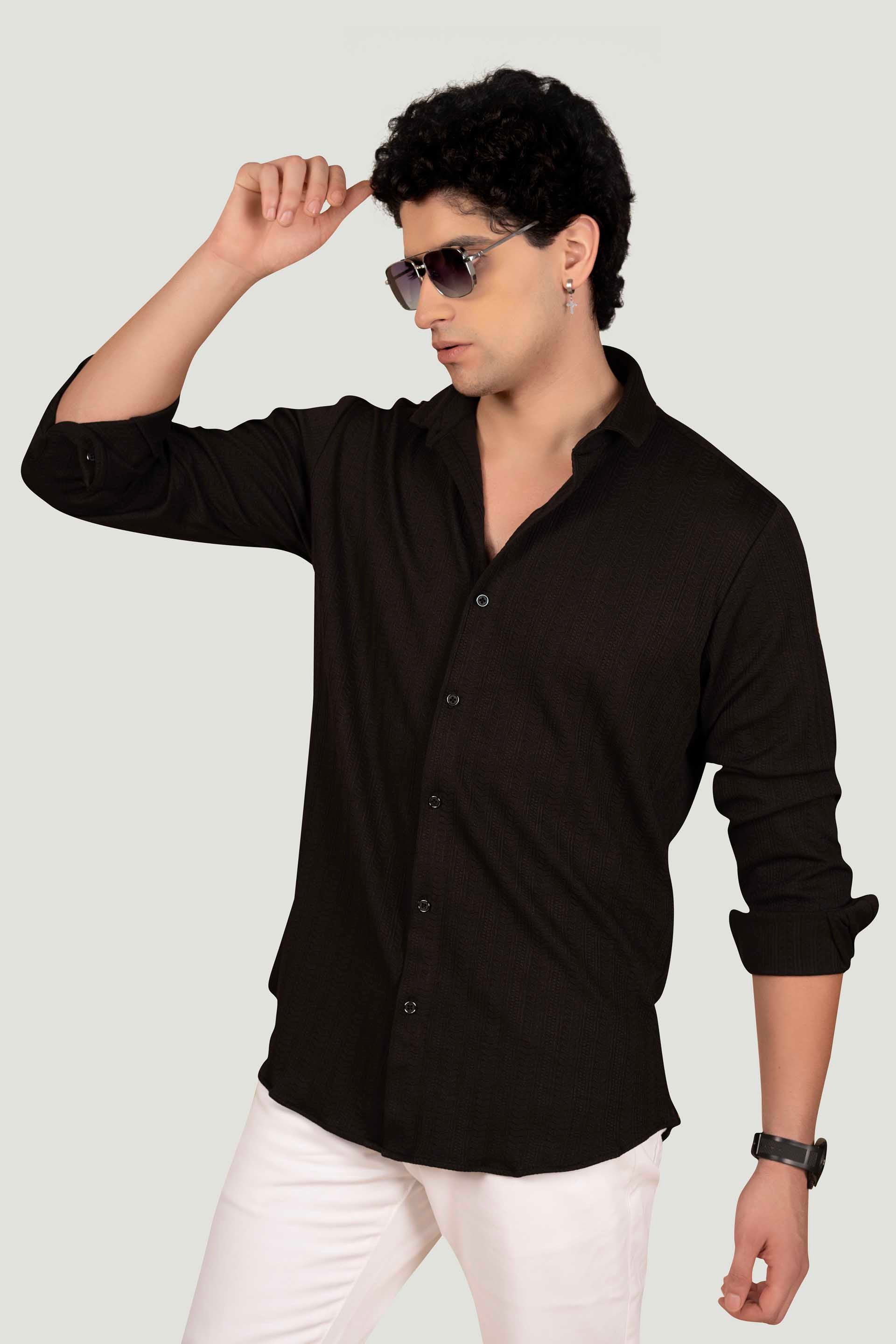 elegant-tom-black-knitted-resort-shirt