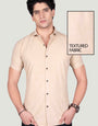 Elliot Beige Textured Solid Shirt