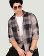 Elliot Grey Print Corduroy Shirt