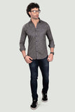 emerging-arkady-grey-cotton-printed-shirt