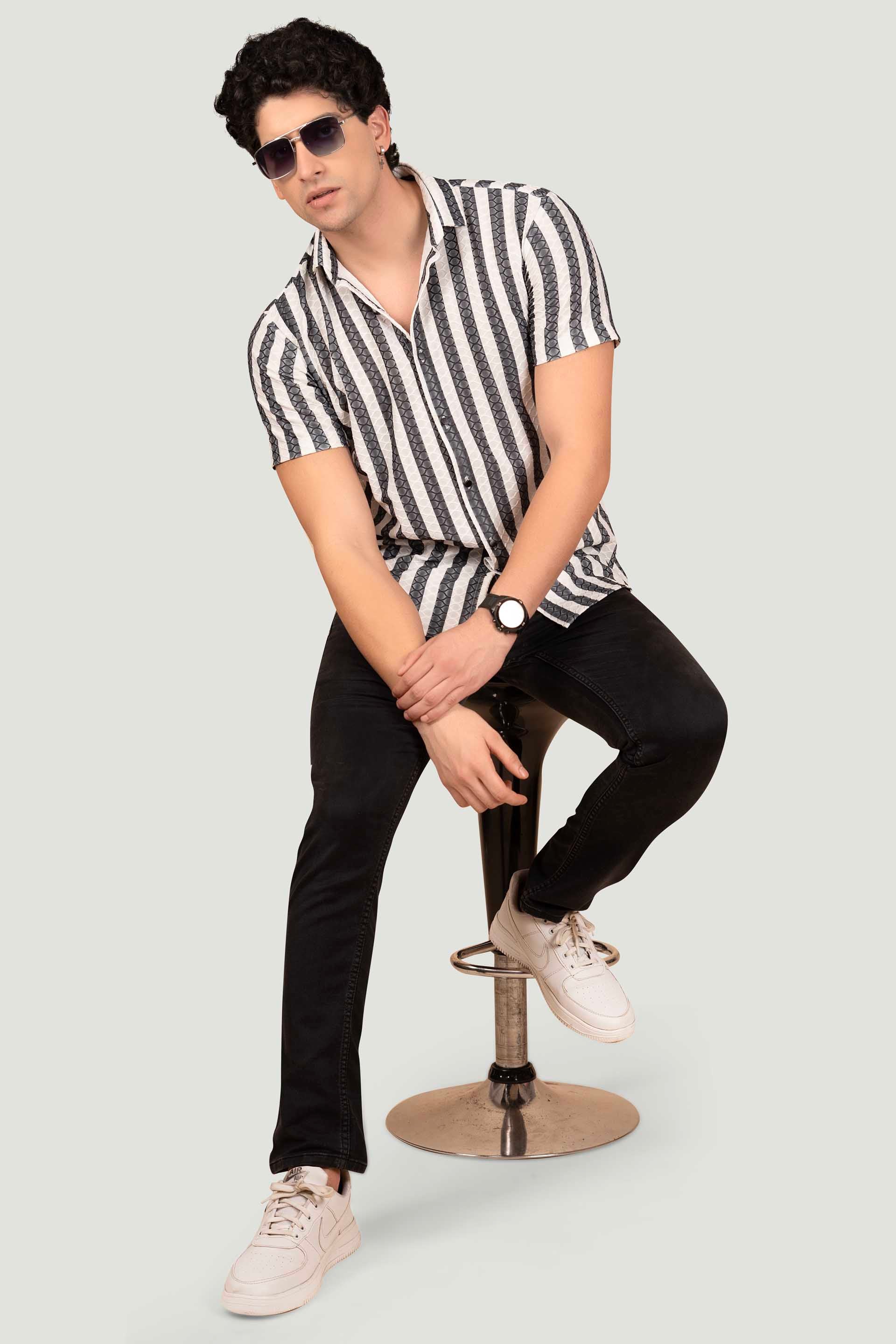 emerging-caleb-white-jacquard-striped-shirt
