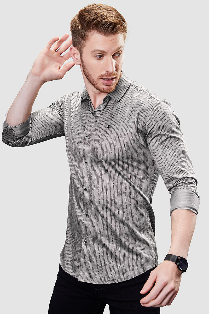 emerging-remington-grey-stripe-printed-shirt