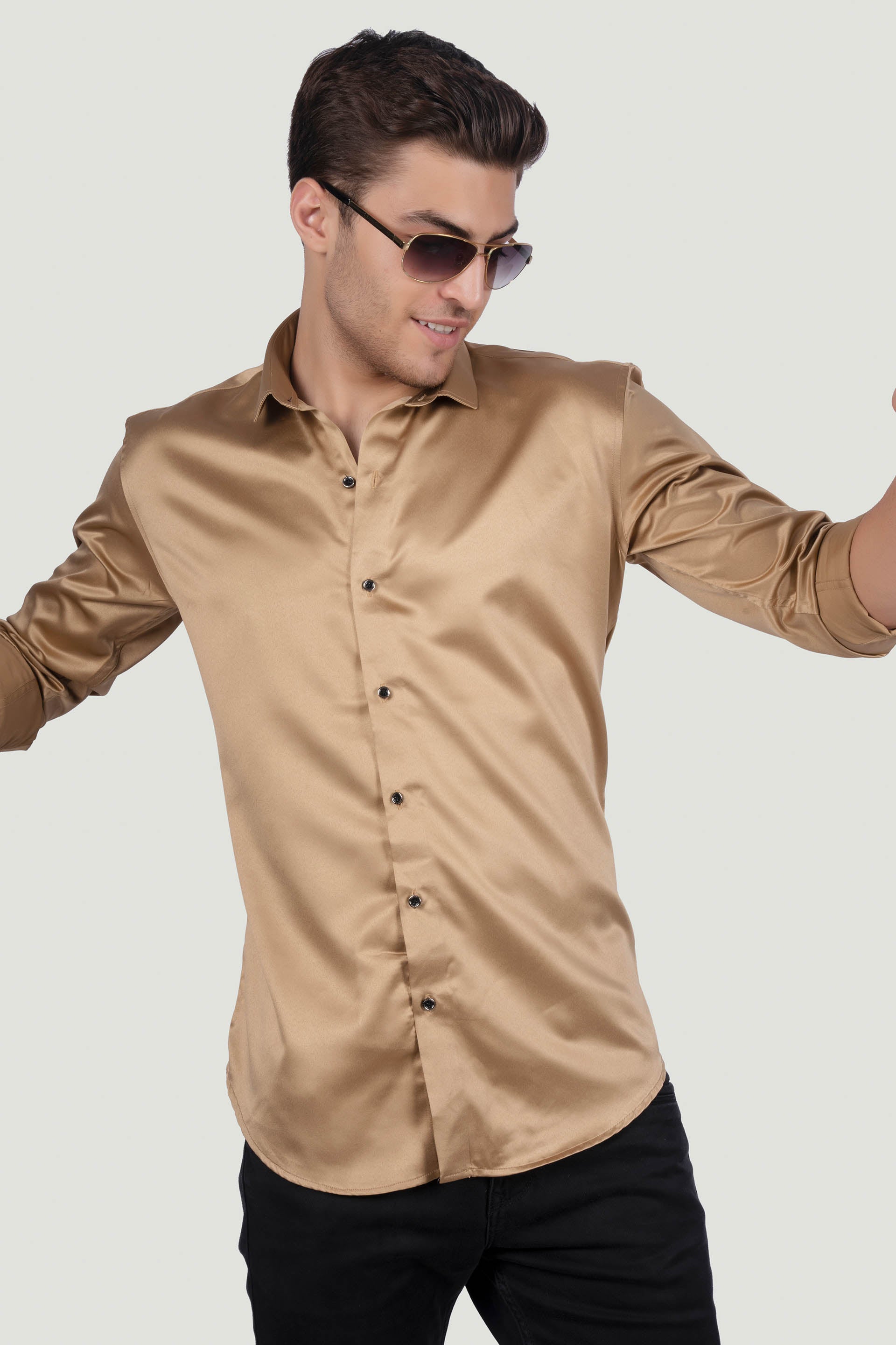 emerging-thomas-gold-solid-shirt
