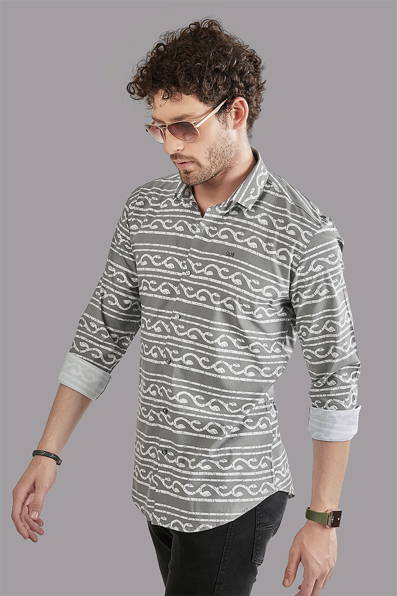 exclusive-aurelio-green-stripe-printed-shirt