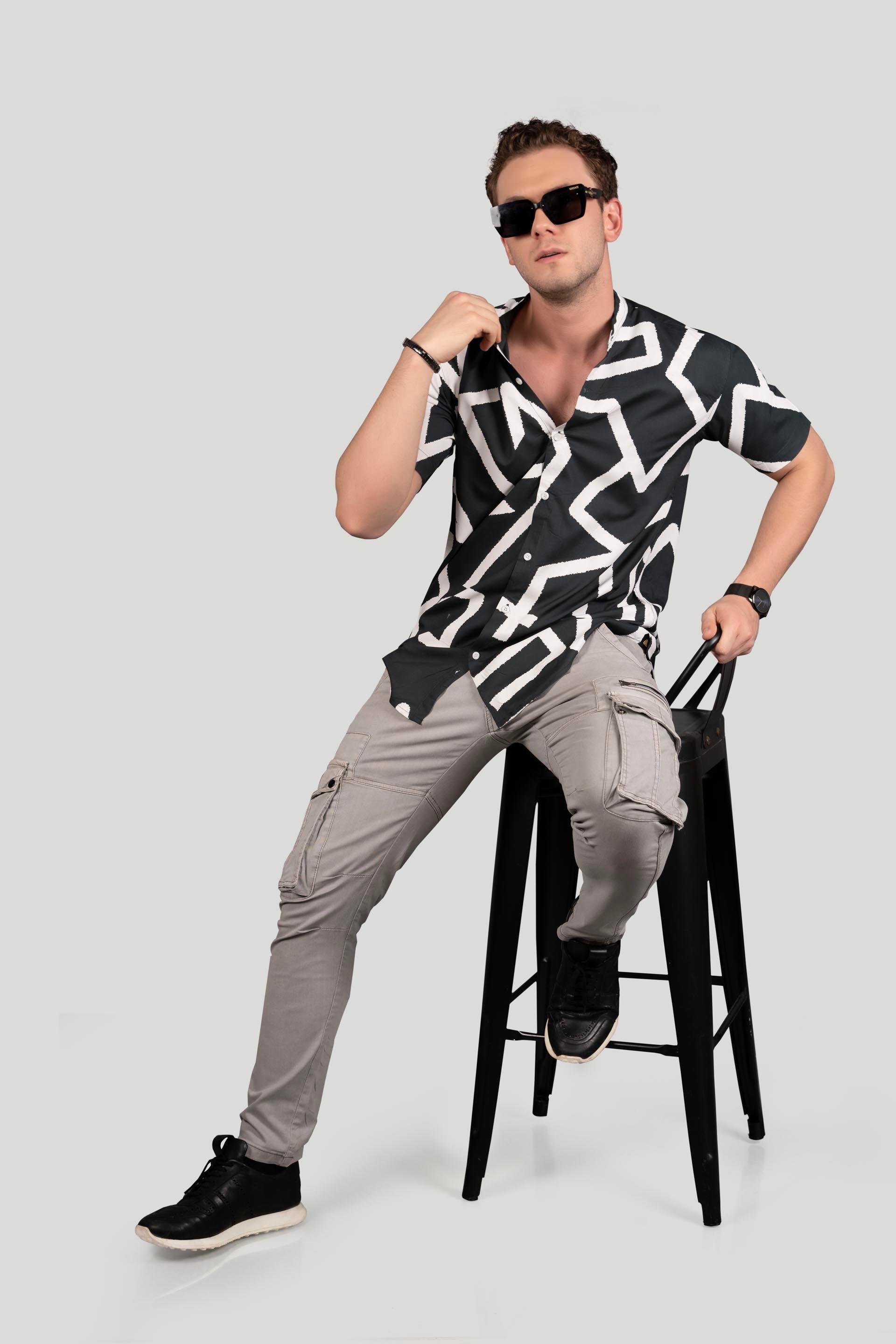 exclusive-blaze-dark-green-viscose-print-resort-shirt