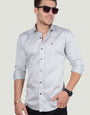 FRANKLIN GREY SOLID SHIRT