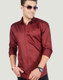 GAIO MAROON SOLID SHIRT