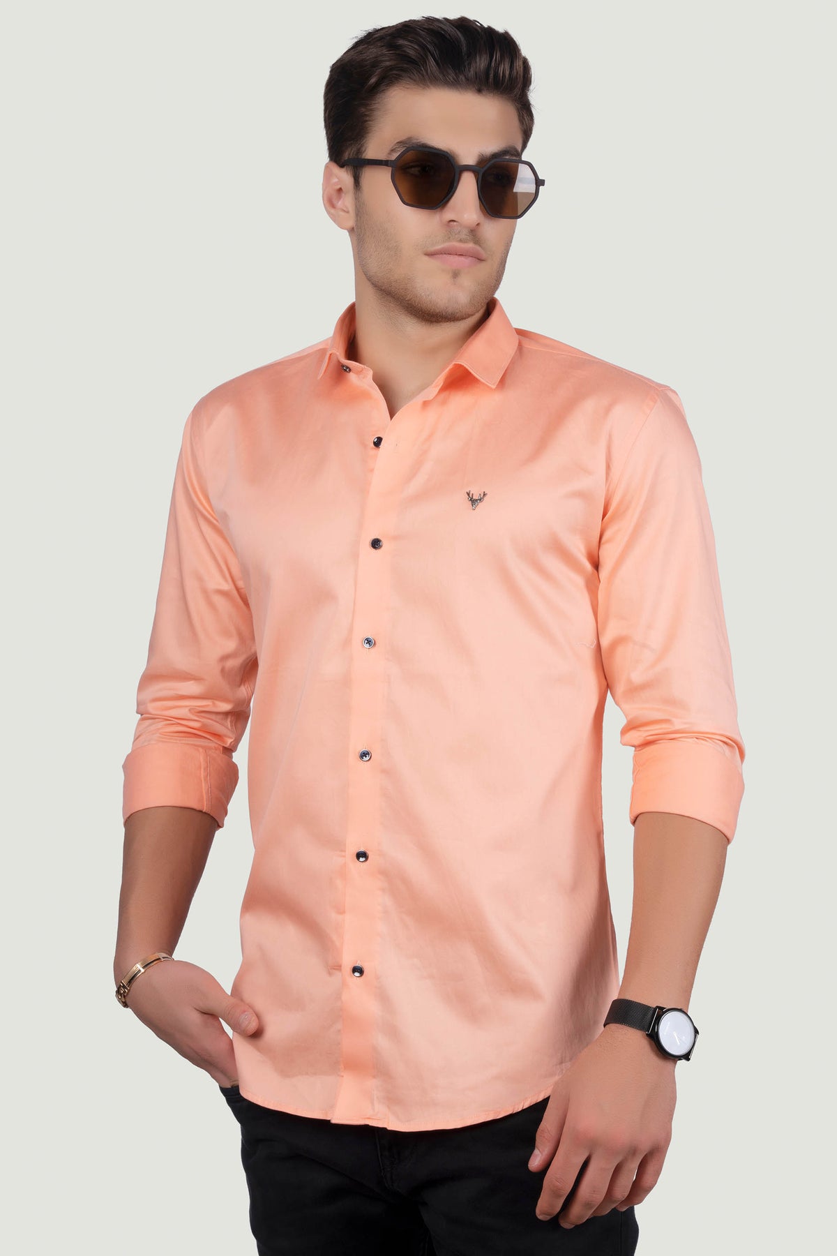 giuliano-orange-solid-shirt