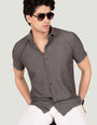 Gavin Grey Knitted- Resort Shirt