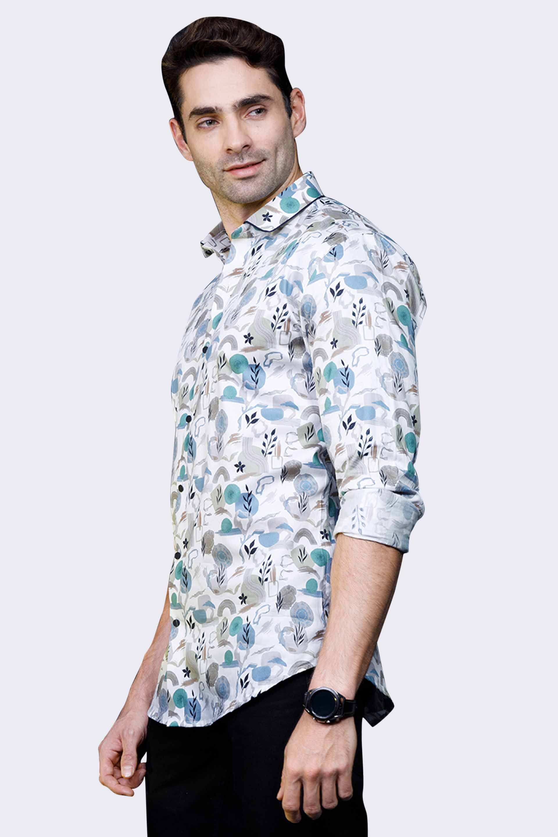 gradient-alex-cream-artistic-printed-shirt