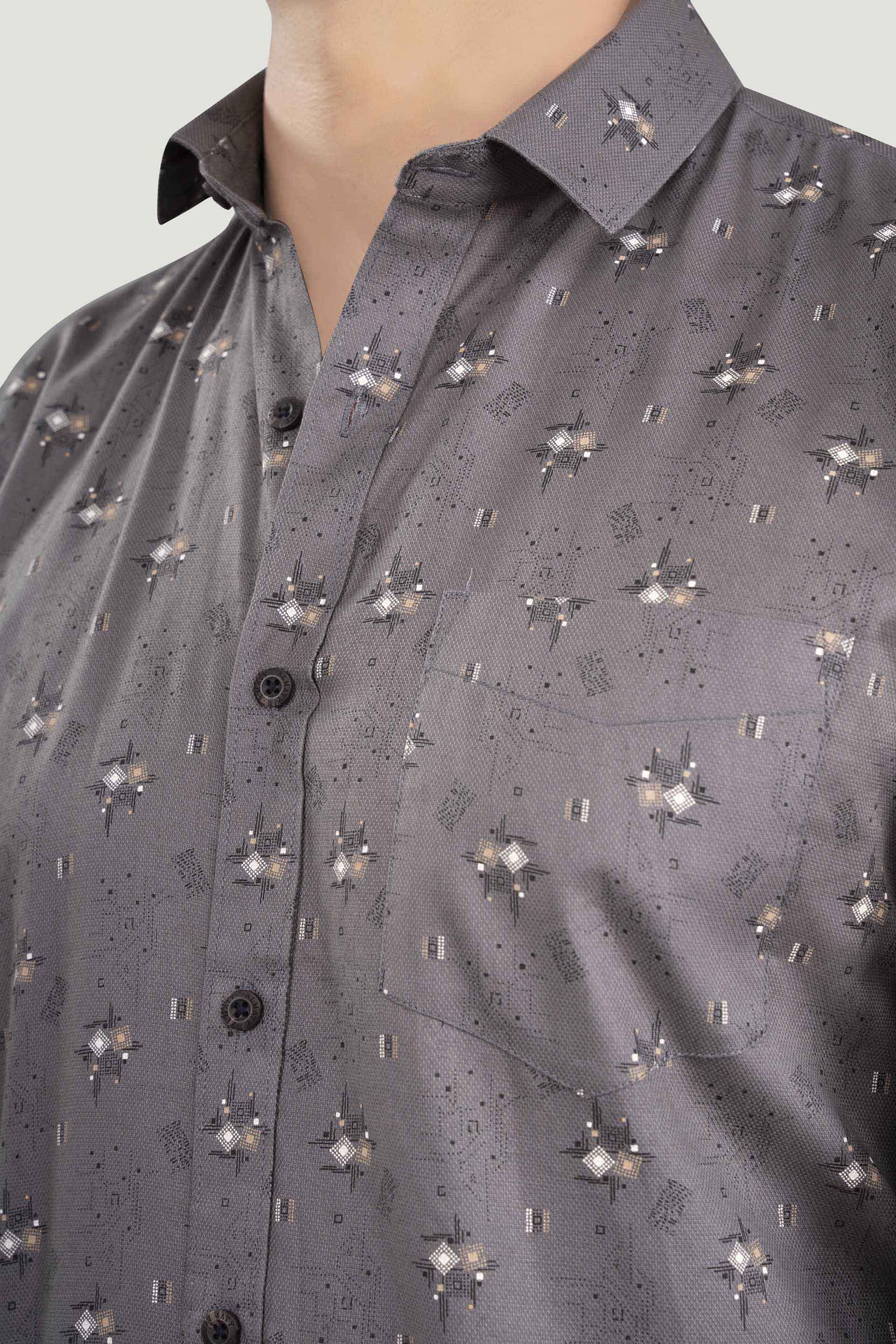 gradient-arkady-grey-cotton-printed-shirt