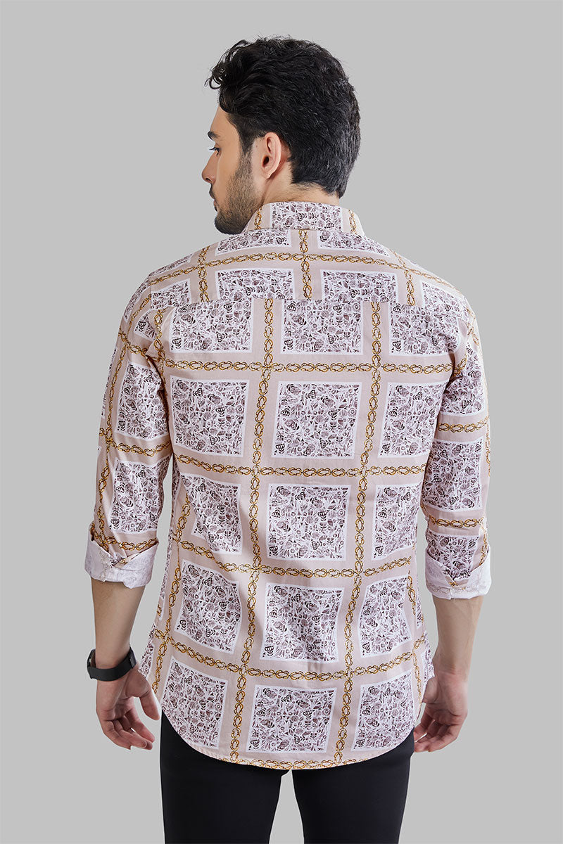 gradient-heinrich-cream-checkered-abstract-printed-shirt