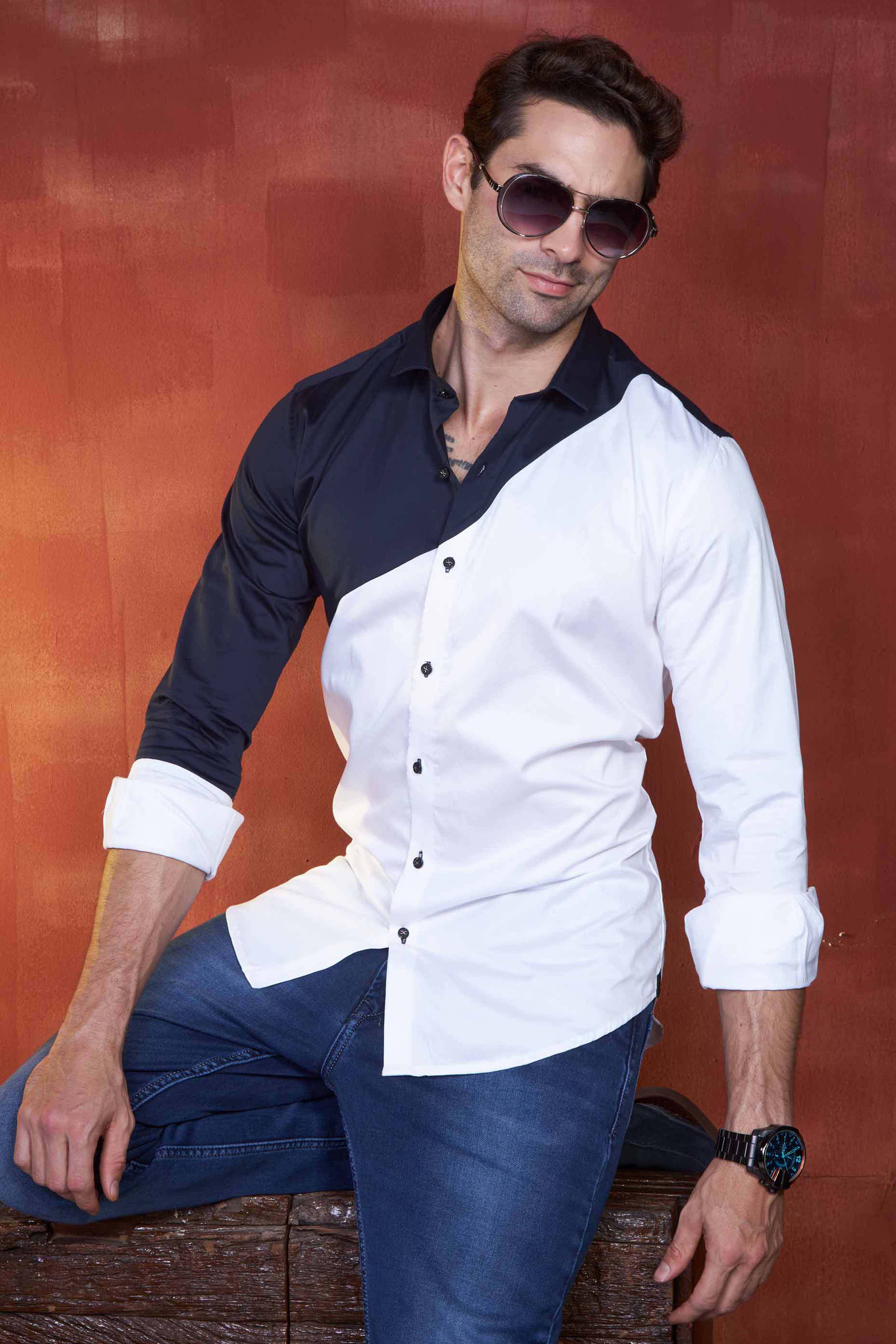 gradient-sapphire-split-party-wear-shirt