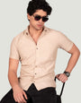 Hunter Beige Knitted- Resort Shirt