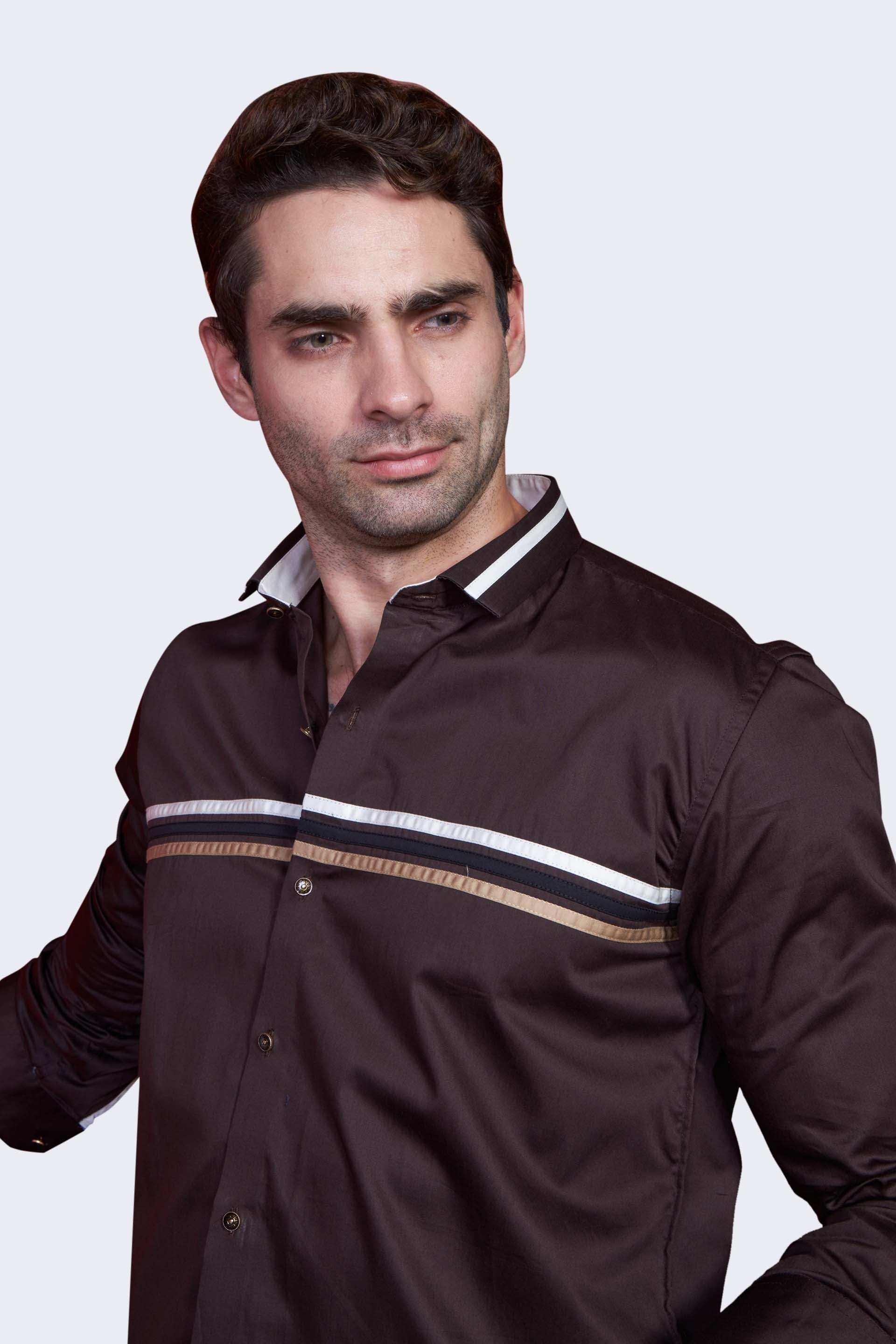 iconic-brown-pattern-collar-party-wear-shirt