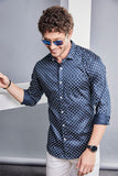 iconic-eduardo-navy-blue-printed-shirt