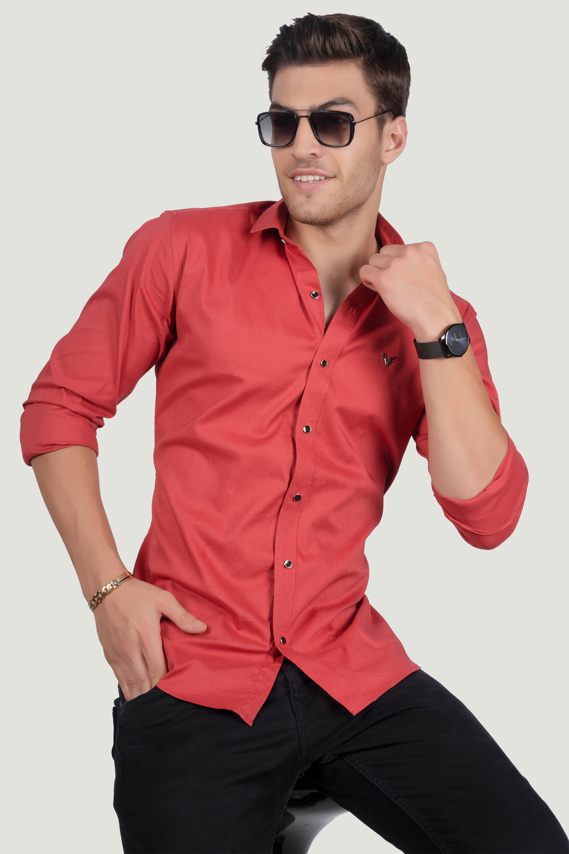 iconic-harrison-pink-solid-shirt