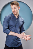 iconic-kenneth-blue-stripe-printed-shirt