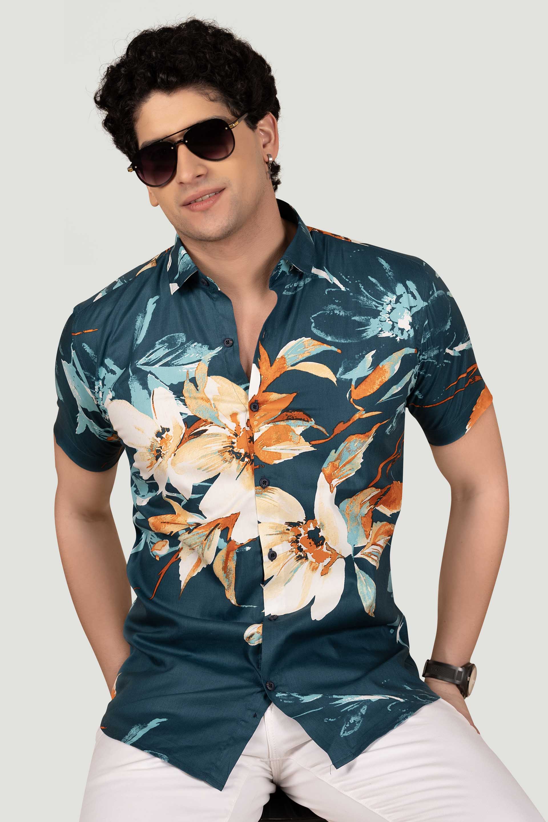 iconic-mason-green-viscose-print-resort-shirt