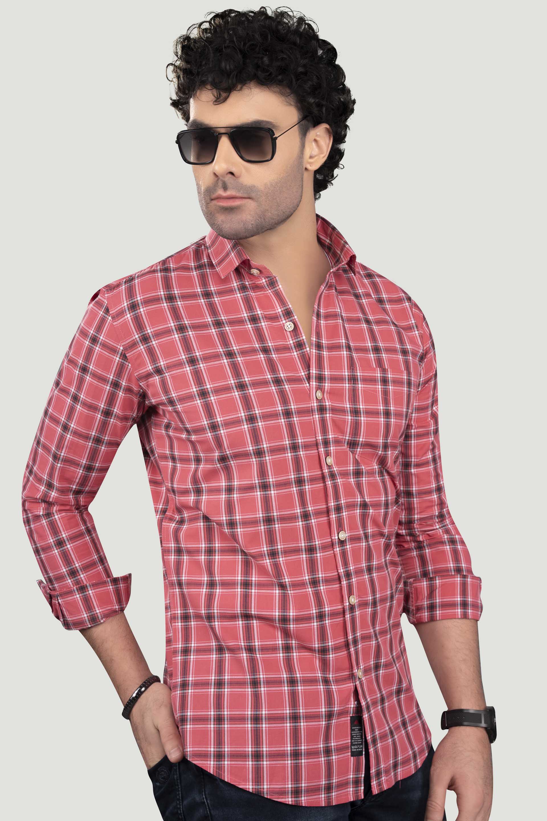 iconic-miron-pink-cotton-check-shirt