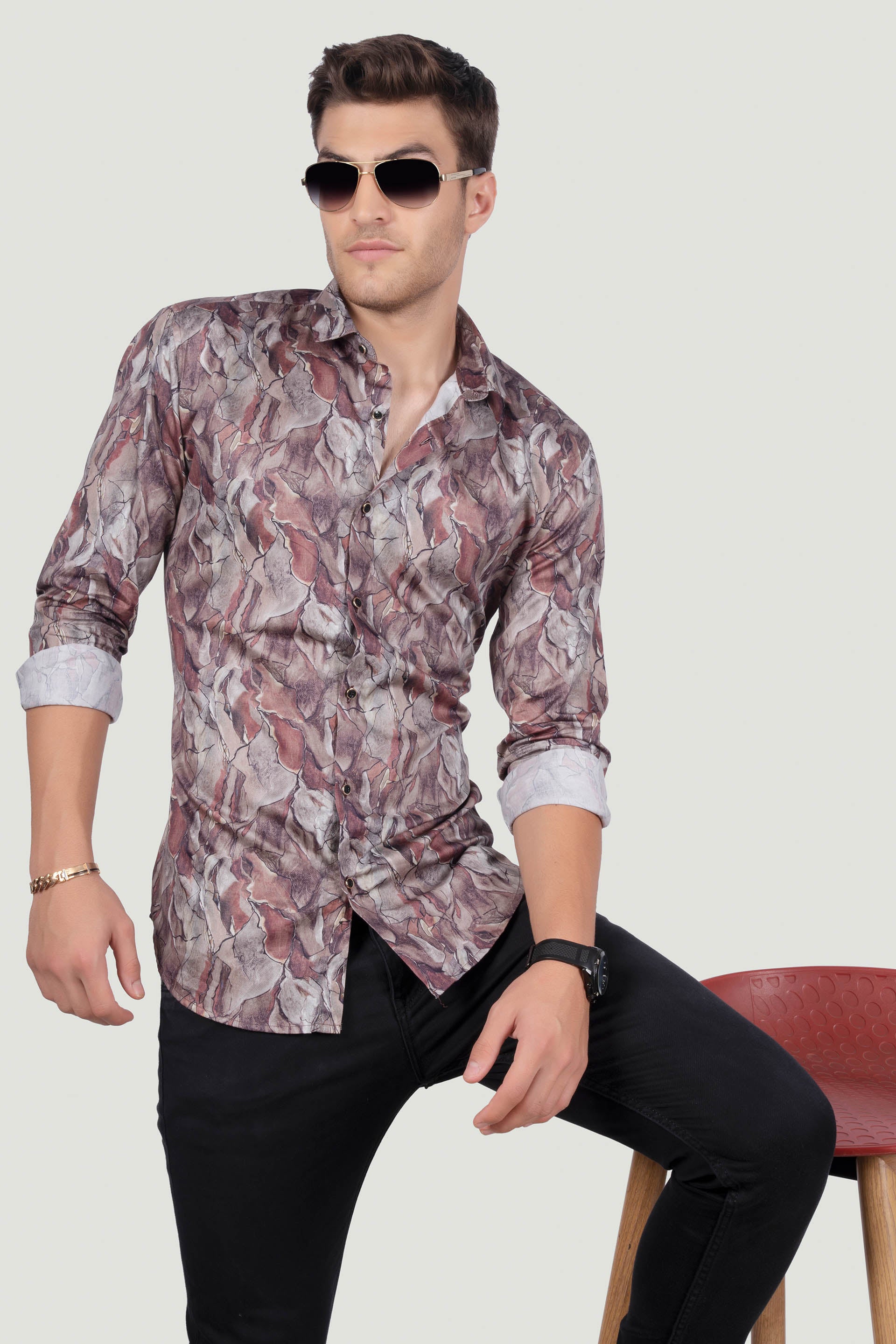 iconic-ruggero-brown-club-wear-shirt