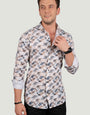 KEITH CREAM  GEOMETRIC PRINTED SHIRT