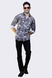 kristian-dark-gray-print-velvet-shirt