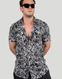 Legacy Green Viscose Print - Resort Shirt