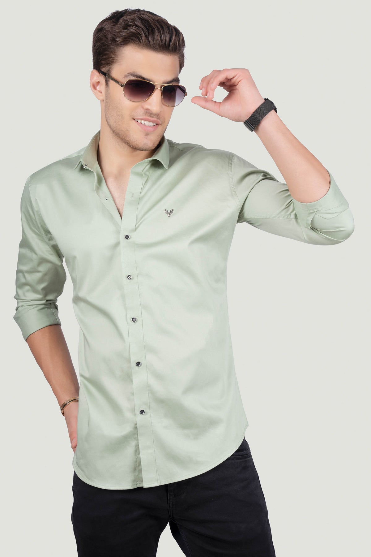 lino-green-solid-shirt