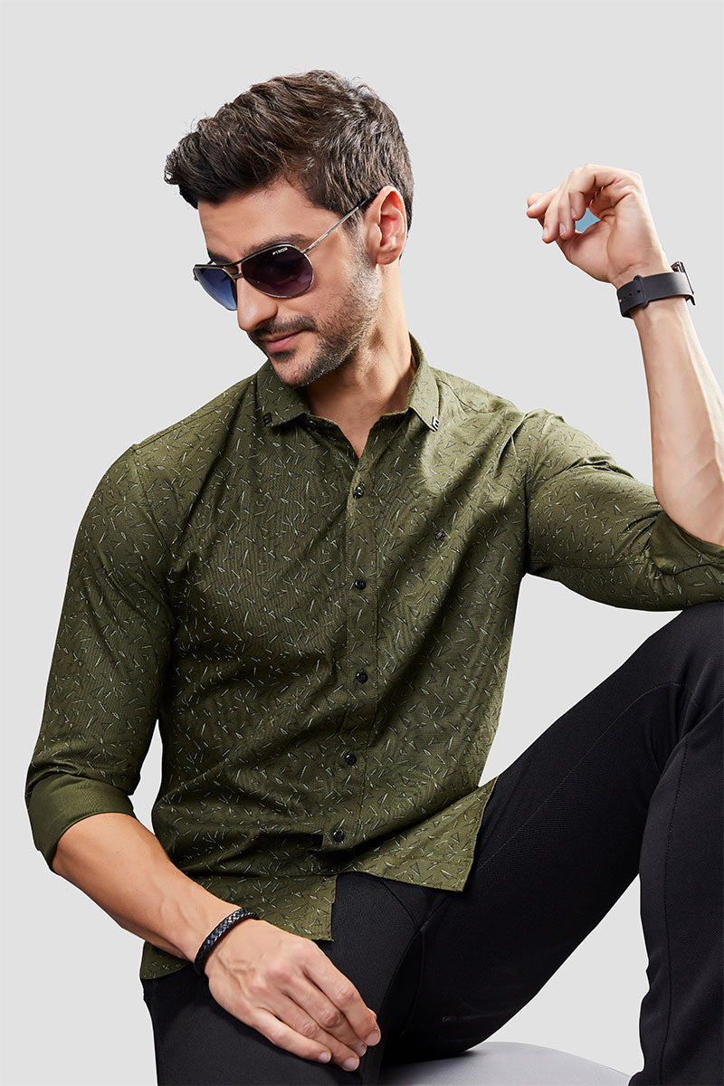 lively-caspar-green-geometric-printed-shirt