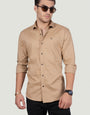 MANFREDI BEIGE SOLID SHIRT