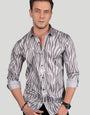 MATHEW WHITE ABSTRACT PRINTED SHIRT