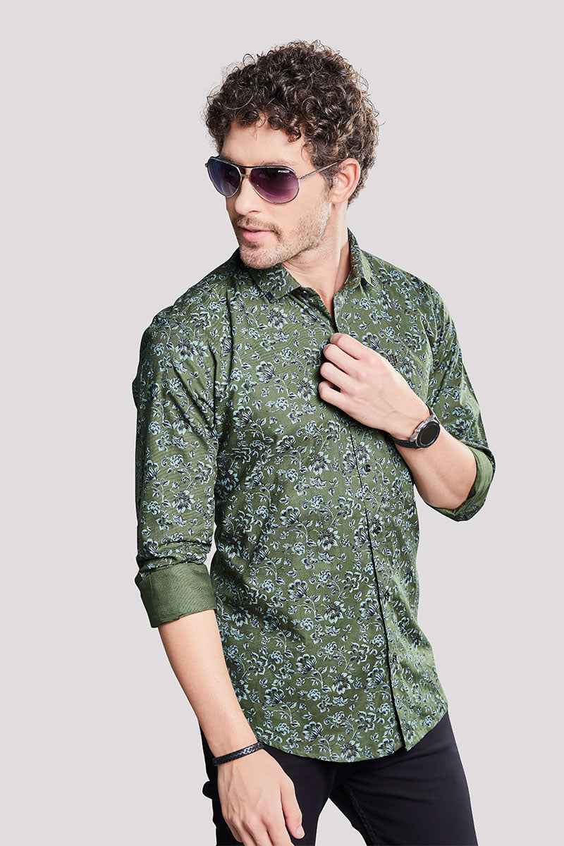 makoto-green-floral-digital-printed-shirt
