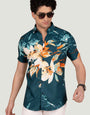 Mason Green Viscose Print- Resort Shirt