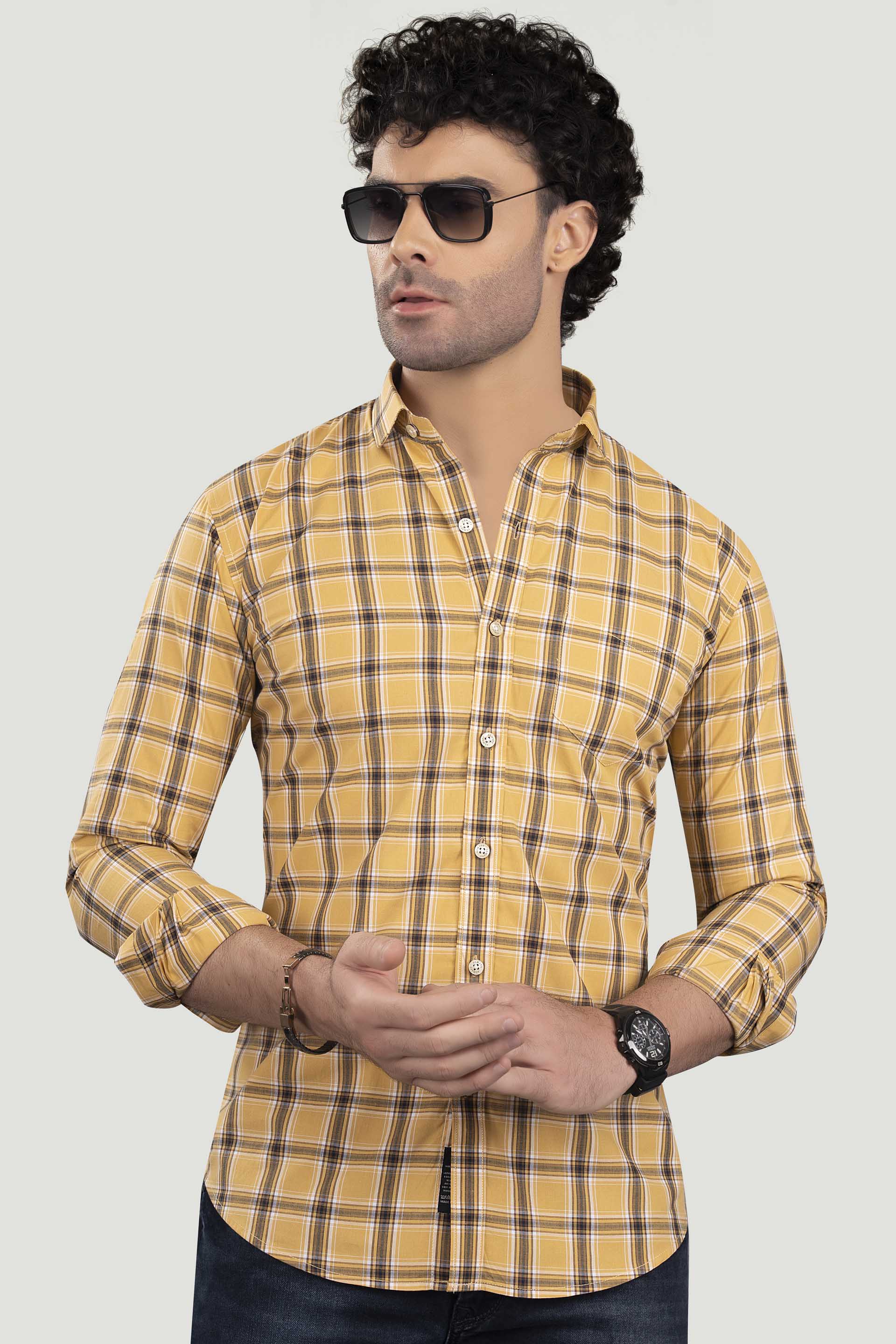 michail-yellow-cotton-check-shirt