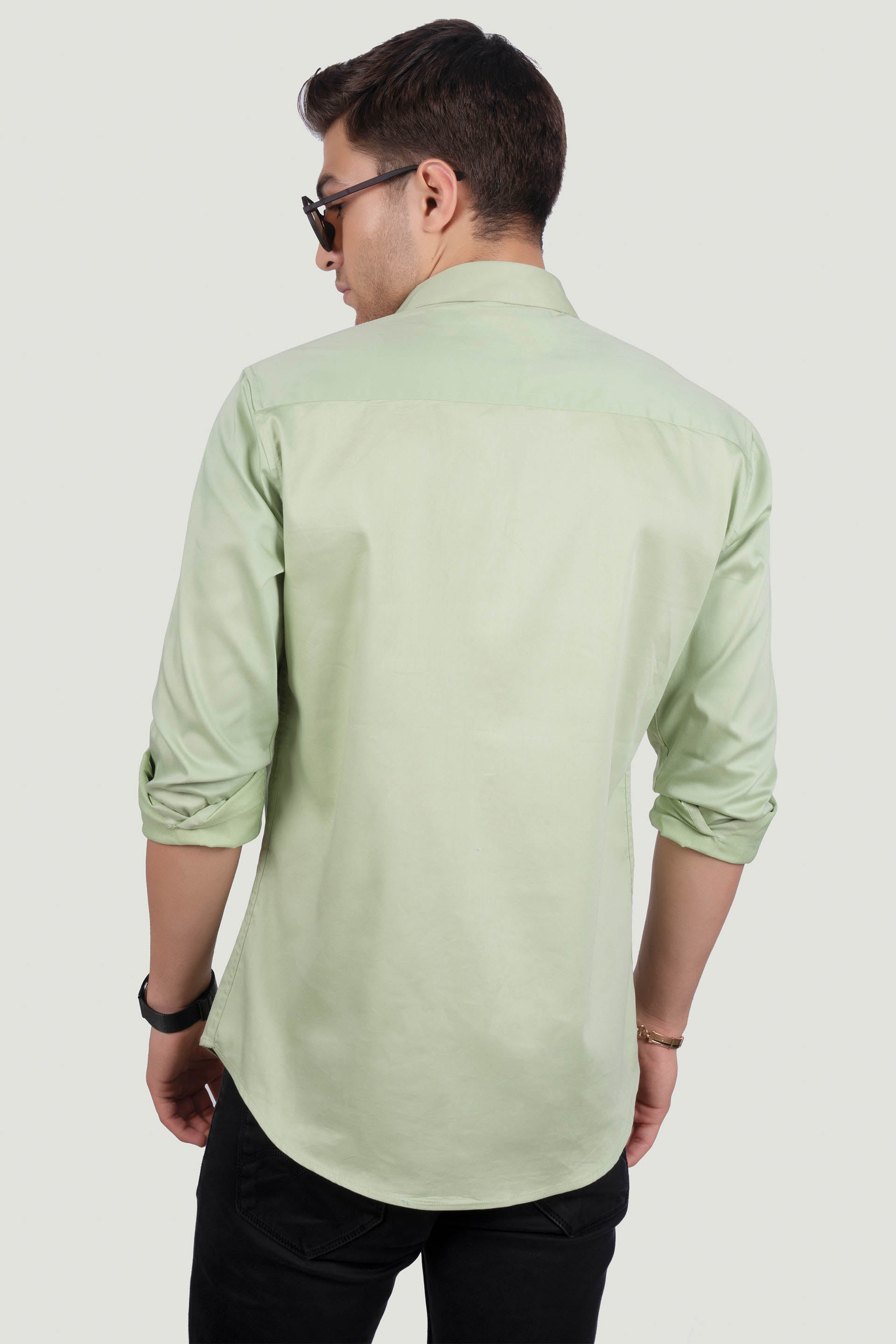 modern-domenico-green-solid-shirt