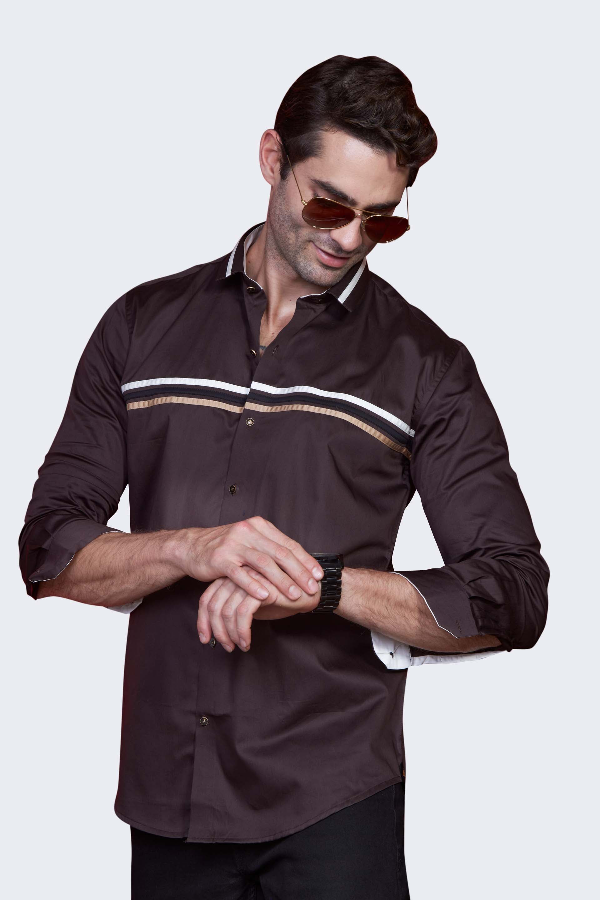 modest-brown-pattern-collar-party-wear-shirt